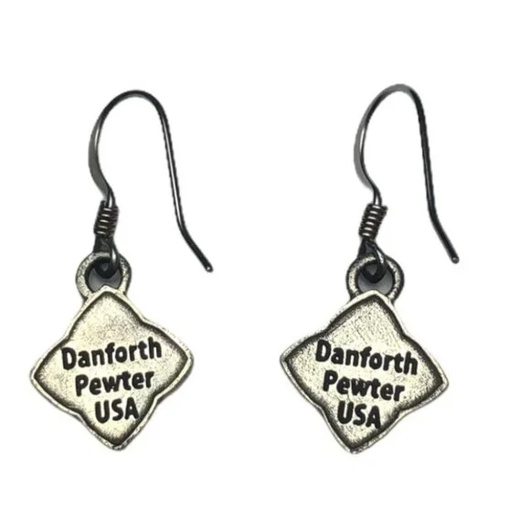 Danforth Pawter USA Celtic Knot mini wire earrings - Picture 3 of 3